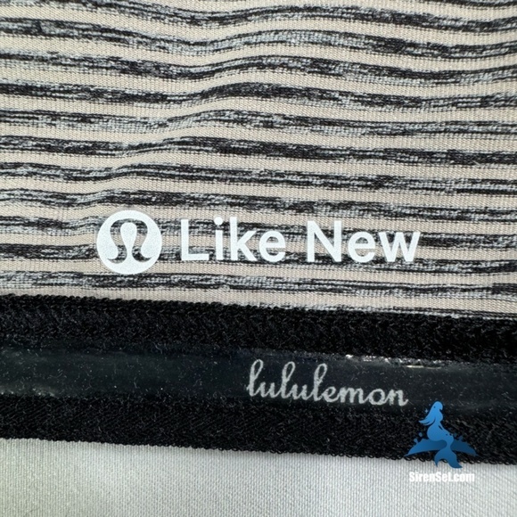 1056 lululemon Run: Catch Me Tank - Size 2 - Black/White Stripe Coral Pink - Picture 14 of 16